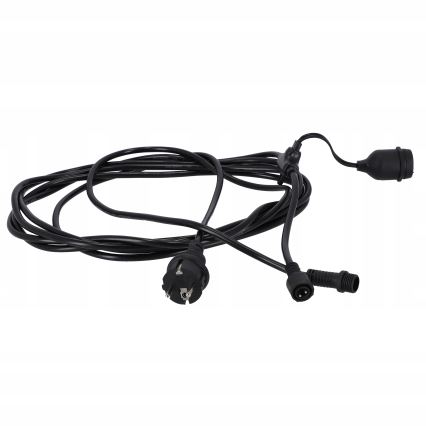 LED udendørs dekorationskæde 20xE27/1W/230V 20,94 m IP44 sort