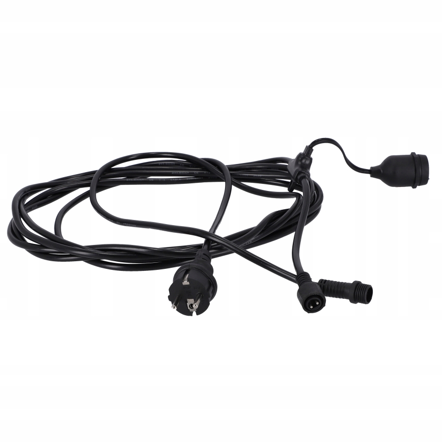 LED udendørs dekorationskæde 20xE27/1W/230V 20,94 m IP44 sort