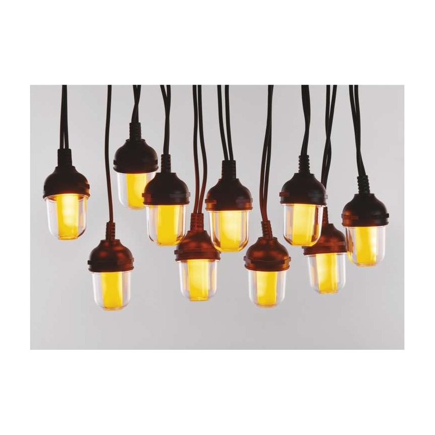 LED udendørs dekorativ lyskæde 100 LED/9,5 m IP44