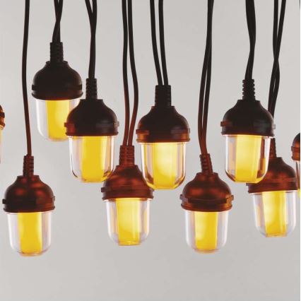 LED udendørs dekorativ lyskæde 100 LED/9,5 m IP44