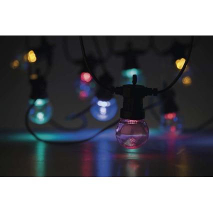 LED udendørs dekorativ lyskæde 50xLED/10m IP44 klar