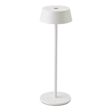 LED Udendørs dæmpbar touch genopladelig bordlampe LED/2W/5V 4400 mAh IP54 hvid