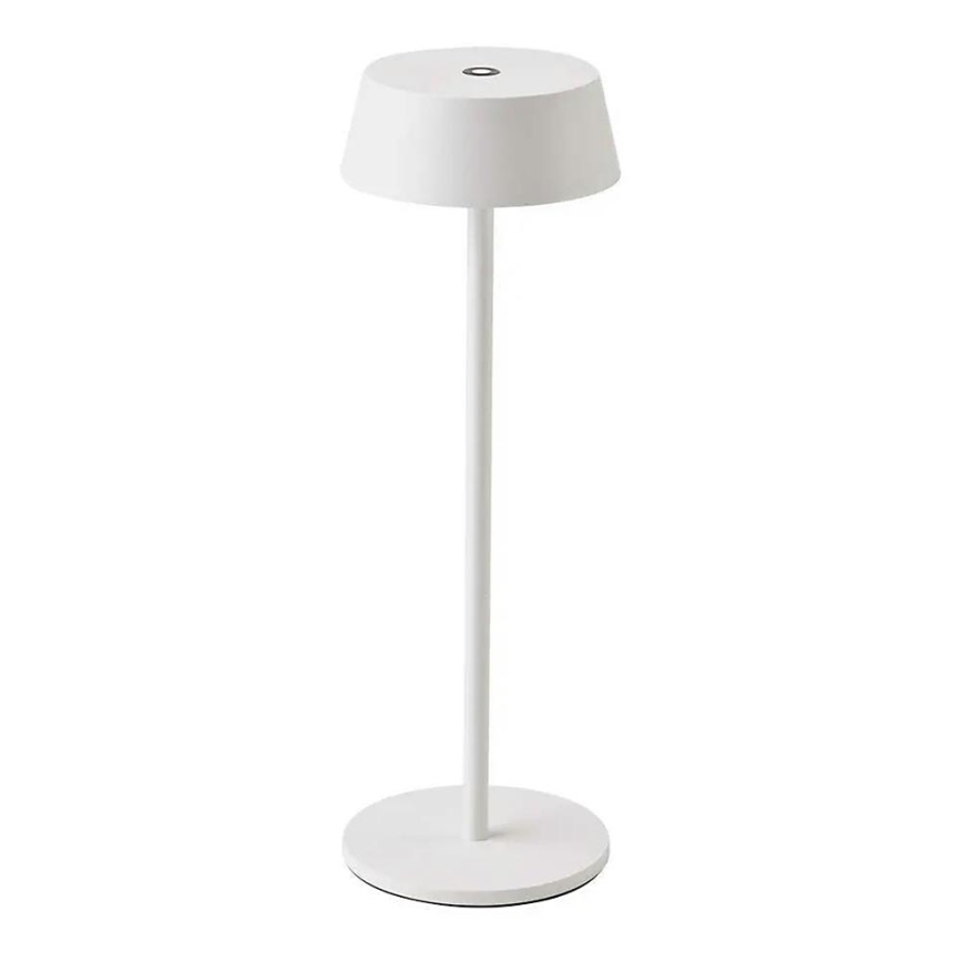 LED Udendørs dæmpbar touch genopladelig bordlampe LED/2W/5V 4400 mAh IP54 hvid