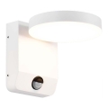 LED Udendørs fleksibelt væglampe med sensor LED/17W/230V IP65 4000K hvid