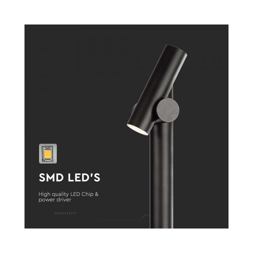 LED Udendørs flexible lampe LED/4W/230V 4000K IP44 100 cm sort