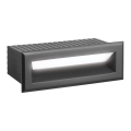 LED udendørs indbygningsarmatur FLIK LED/3W/230V IP65 antracit
