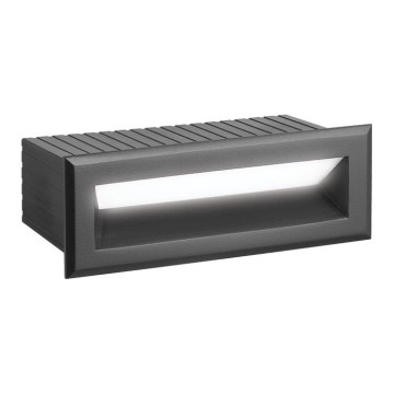LED udendørs indbygningsarmatur FLIK LED/3W/230V IP65 antracit