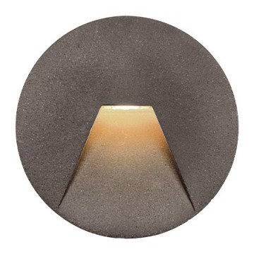 LED udendørs indbygningsarmatur SPACE LED/4W/230V IP65 grå