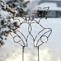 LED udendørs juledekoration 100xLED/3xAA IP44 varm hvid klokker