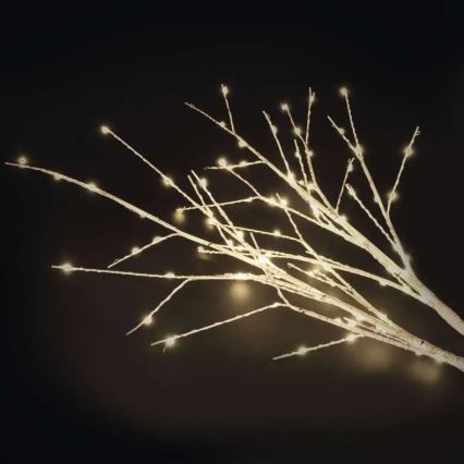 LED udendørs juledekoration 100xLED/3xAA varm hvid IP44