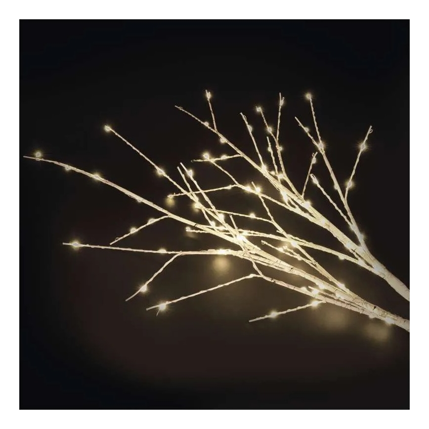 LED udendørs juledekoration 100xLED/3xAA varm hvid IP44
