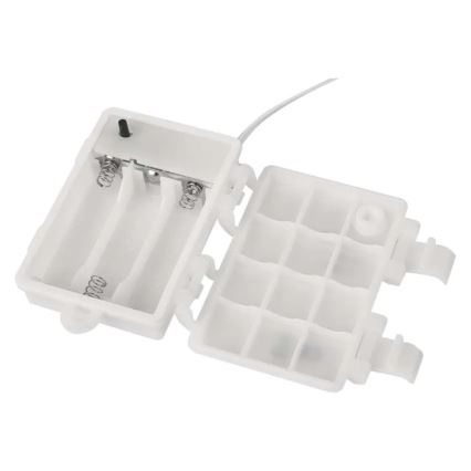 LED udendørs juledekoration 100xLED/3xAA varm hvid IP44