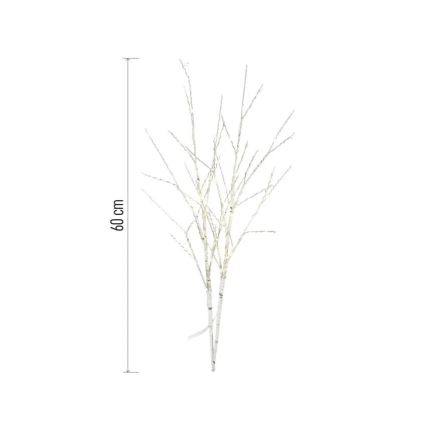 LED udendørs juledekoration 100xLED/3xAA varm hvid IP44