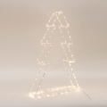 LED udendørs juledekoration 120xLED/2,1W/230V IP44 varm hvid juletræ 60 cm