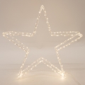 LED udendørs juledekoration 120xLED/2,1W/230V IP44 varm hvid stjerne 46 cm
