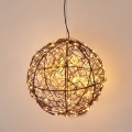 LED udendørs juledekoration 200xLED/230V Ø 18 cm IP44 varm hvid kugle/sort