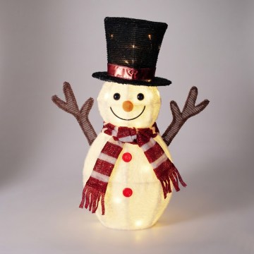 LED udendørs juledekoration 35xLED/230V 67 cm IP44 snemandsfigur