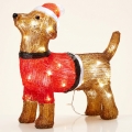 LED udendørs juledekoration 40xLED/230V 35 cm IP44 hund