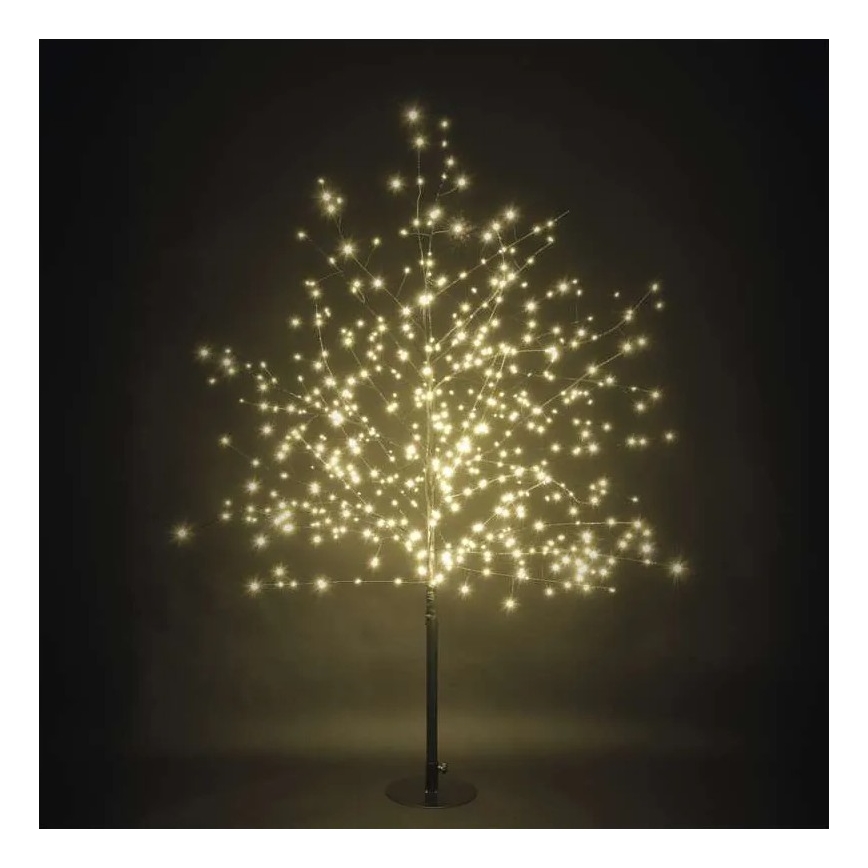 LED udendørs juledekoration 600xLED/3,8W/230V 120 cm varm hvid IP44