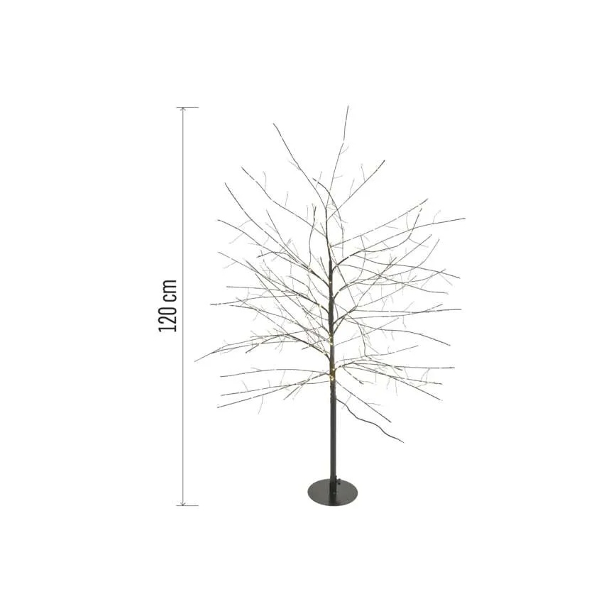 LED udendørs juledekoration 600xLED/3,8W/230V 120 cm varm hvid IP44