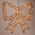 LED udendørs juledekoration 720xLED/6W/230V 46 cm IP44 varm hvid sløjfe/sort