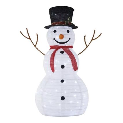 LED udendørs juledekoration 80xLED/2,25W/4,5/230V IP44 90 cm snemand