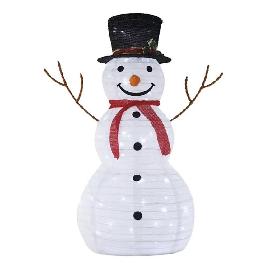 LED udendørs juledekoration 80xLED/2,25W/4,5/230V IP44 90 cm snemand