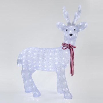 LED Udendørs juledekoration LED/6W/230V IP44 kold hvid rensdyr