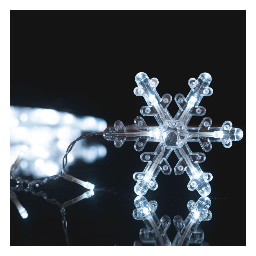 LED udendørs julegardin 224 LED 3,5 x 0,75 m IP44 kold hvid