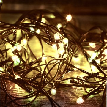 LED udendørs julelyskæde 1000xLED/230V 8 funktioner 75 m IP44 varm hvid