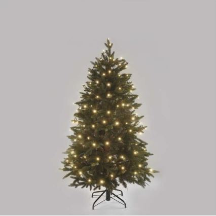 LED udendørs julelyskæde 120xLED/3xAA 8,9m IP44 varm hvid