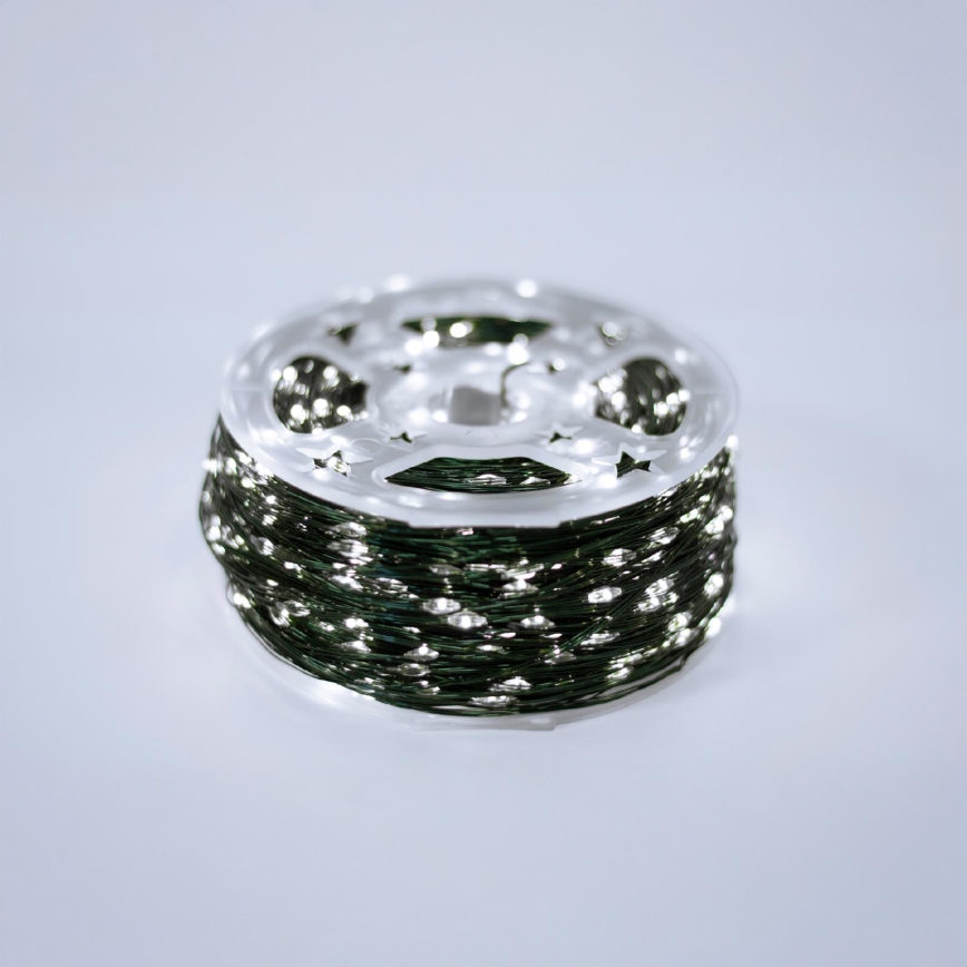 LED udendørs julelyskæde 1500xLED/230V 8 funktioner 153 m IP44 kold hvid + fjernbetjening