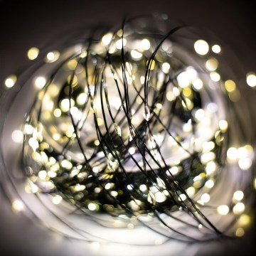 LED udendørs julelyskæde 1500xLED/230V 8 funktioner 153 m IP44 varmhvid + fjernbetjening