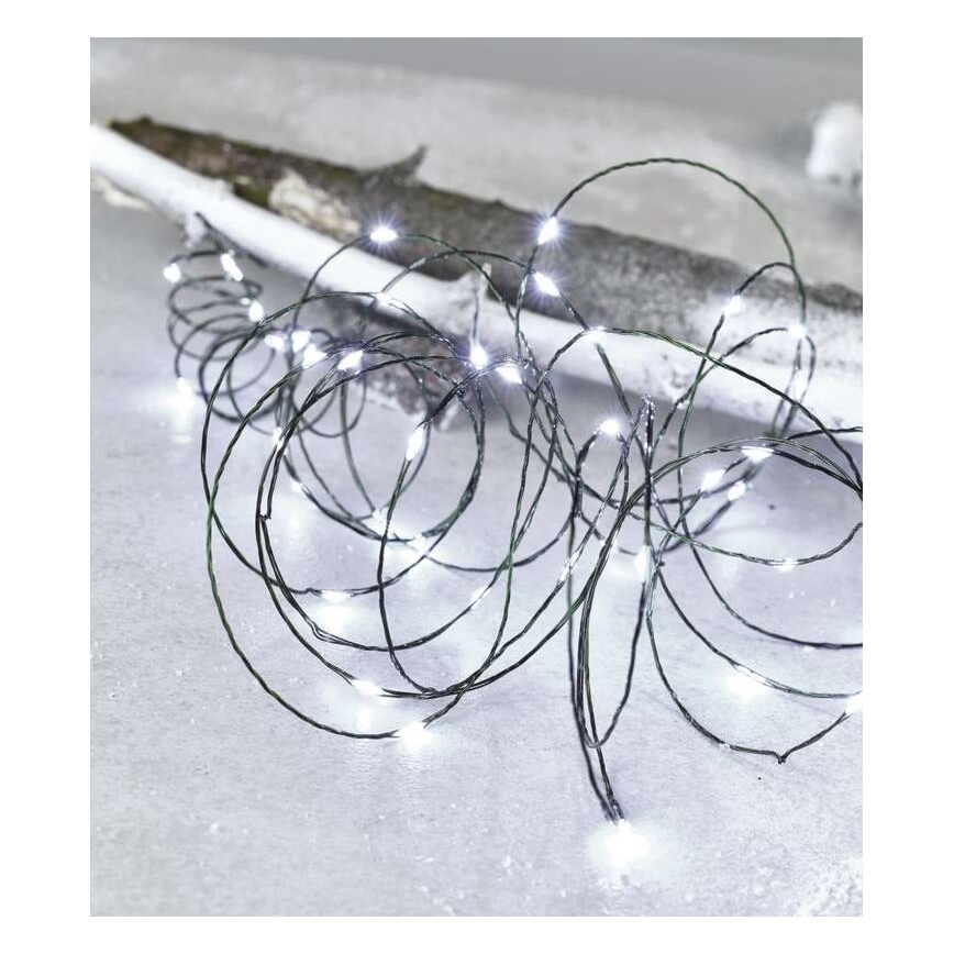 LED udendørs julelyskæde 150xLED/20m IP44 kold hvid