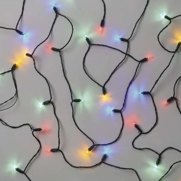 LED Udendørs julelyskæde 150xLED/27,35m IP44 multifarvet