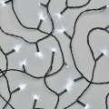 LED udendørs julelyskæde 180 LED / 8 lysindstillinger 23 m IP44 kold hvid