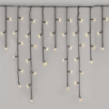 LED udendørs julelyskæde 200 LED/8 indstillinger 8,6m IP44 varm hvid
