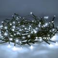 LED udendørs julelyskæde 200xLED/8 funktioner 15m IP44 kold hvid