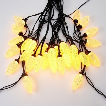 LED udendørs julelyskæde 20xLED/230V 14,5 m IP44 varmhvid