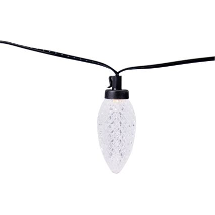 LED udendørs julelyskæde 20xLED/230V 14,5 m IP44 varmhvid