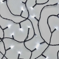 LED udendørs julelyskæde 40xLED/3xAA 3,3m IP44 kølig hvid