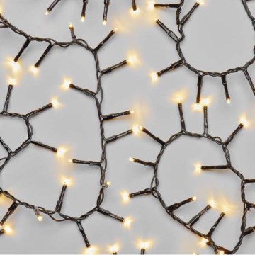 LED udendørs julelyskæde 600xLED/17m IP44 varm hvid