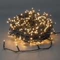 LED udendørs julelyskæde 720 LED/7 funktioner 57 m IP44 varm hvid