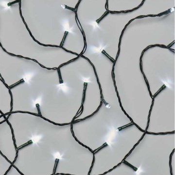 LED udendørs julelyskæde 80xLED/13m IP44 kold hvid