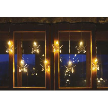LED udendørs julelyskæde 8xLED/5,84m IP44 stjerner