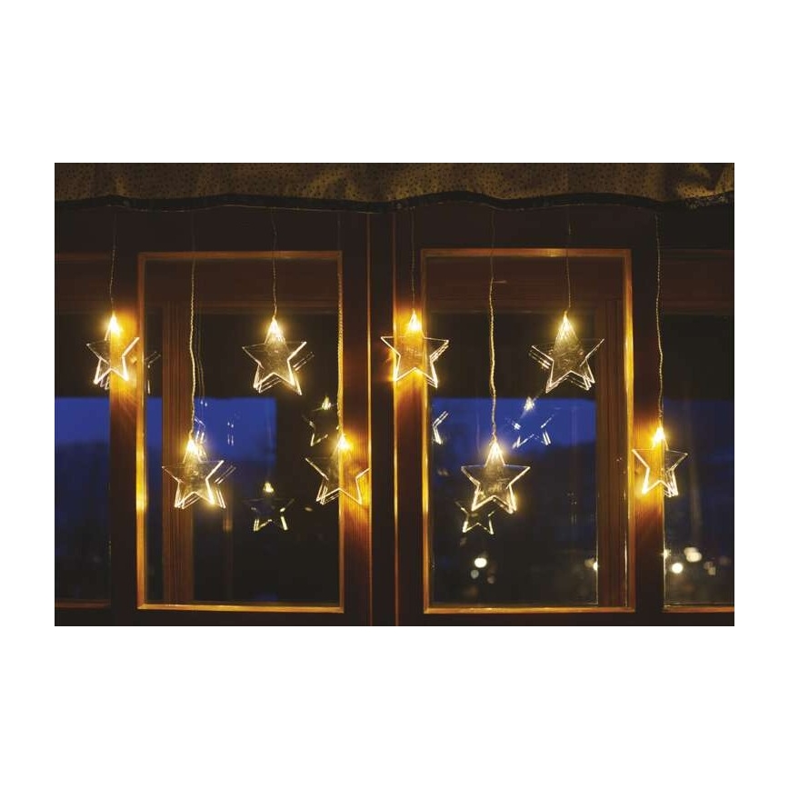 LED udendørs julelyskæde 8xLED/5,84m IP44 stjerner