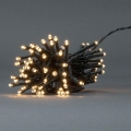 LED Udendørs julelyskæde 96xLED/7 funktioner/3xAA 7,7m IP44 varm hvid