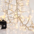 LED udendørs julelyskæde CLUSTER 768xLED/8 funktioner 9 m IP44 varm hvid