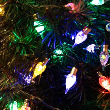 LED udendørs julelyskæde LINE 200 LED 12,75 m IP44 flerfarvet