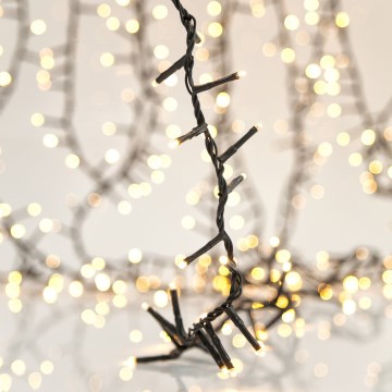 LED udendørs julelyskæde SNAKE, 800 LED, 19,1 m, IP44, varm hvid